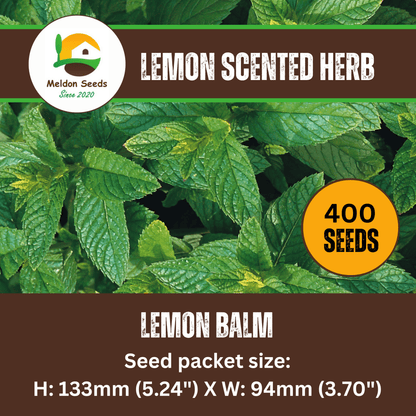 Lemon Balm 400 Seeds - Chartley Chucks