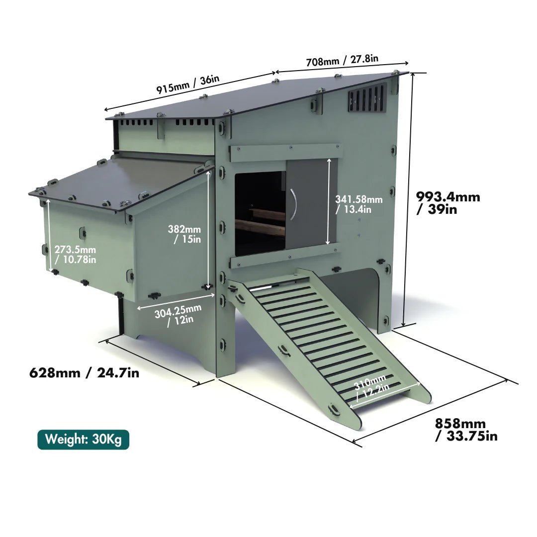 Nestera Aspen 6 Chicken coop for up to 6 Large Birds - Chartley Chucks