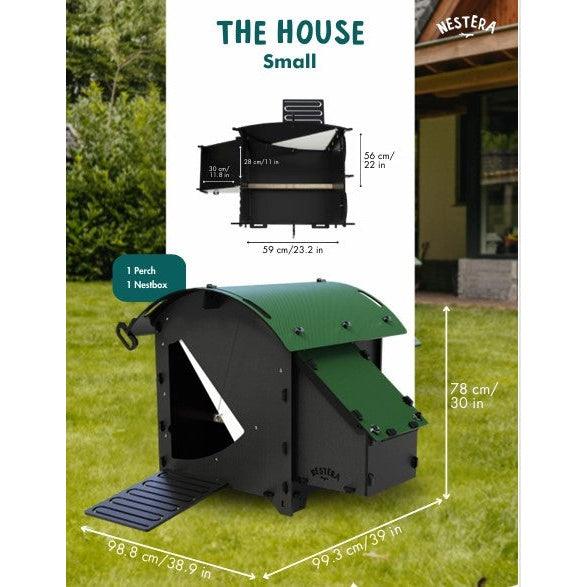 Nestera Small House Chicken Coop for up to 3 Large Birds - Chartley Chucks