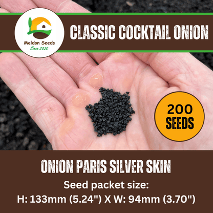Onion Paris Silver Skin for Pickling x 200 Seeds - Chartley Chucks