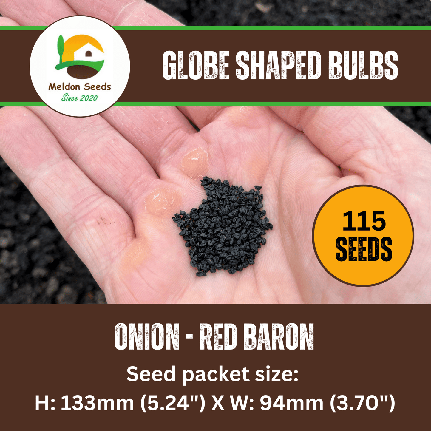 Onion Red Baron 115 Seeds - Chartley Chucks