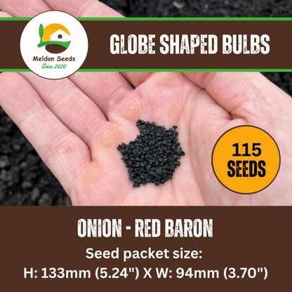 Onion Red Baron 115 Seeds - Chartley Chucks