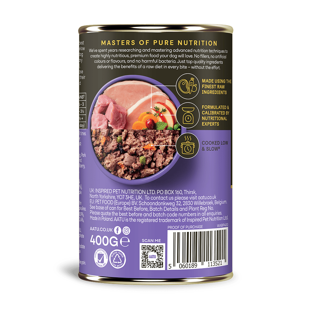 Pork & Wild Boar Wet Dog Food - Chartley Chucks