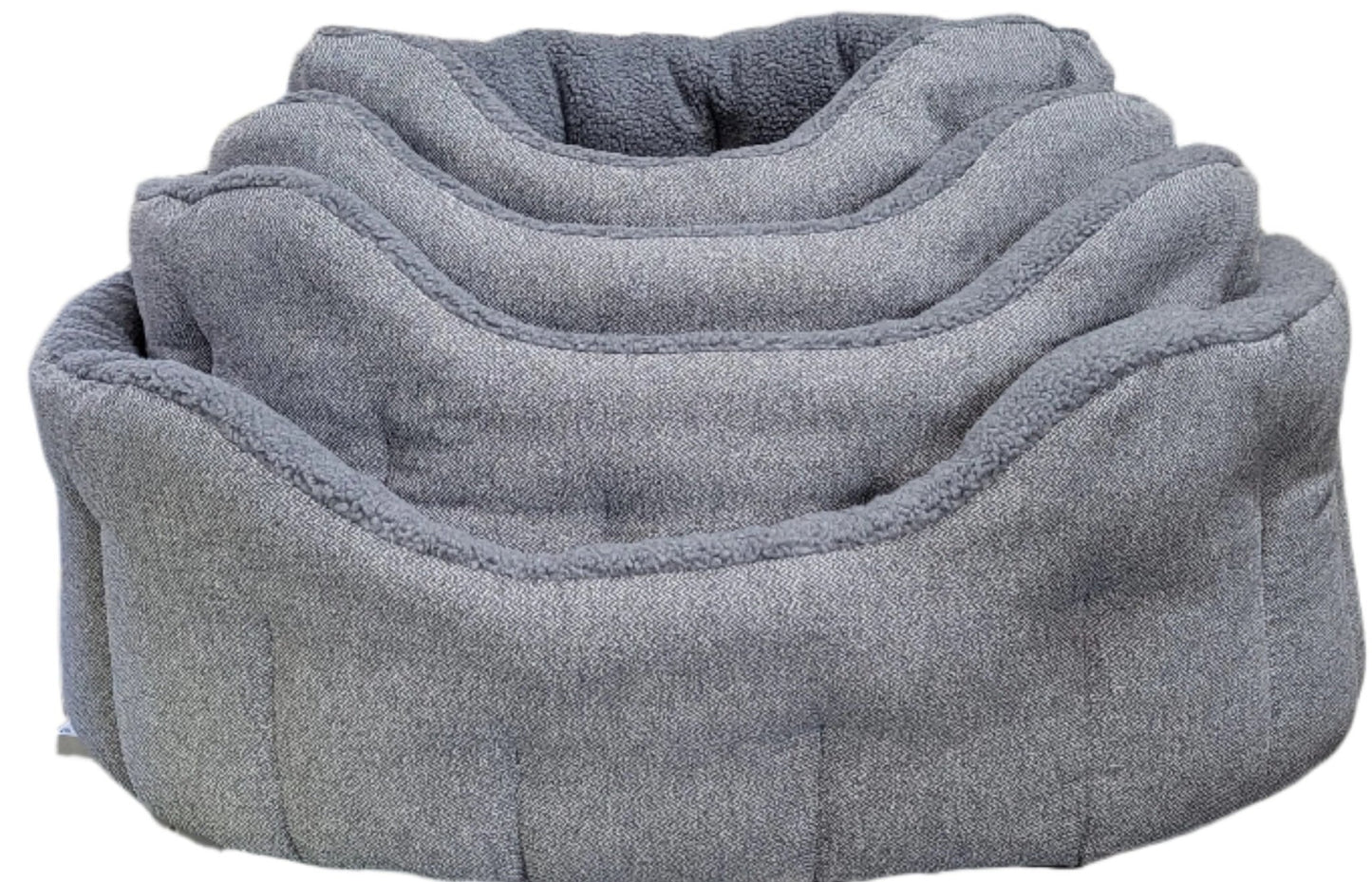 Premium Orkney Tweed Fleece Lined Bolster Beds - Chartley Chucks