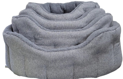 Premium Orkney Tweed Fleece Lined Bolster Beds - Chartley Chucks