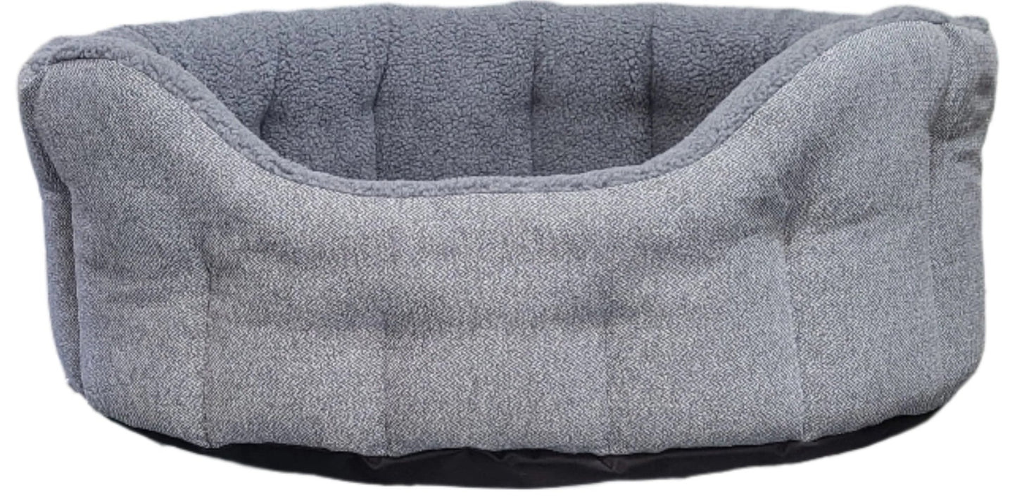 Premium Orkney Tweed Fleece Lined Bolster Beds - Chartley Chucks