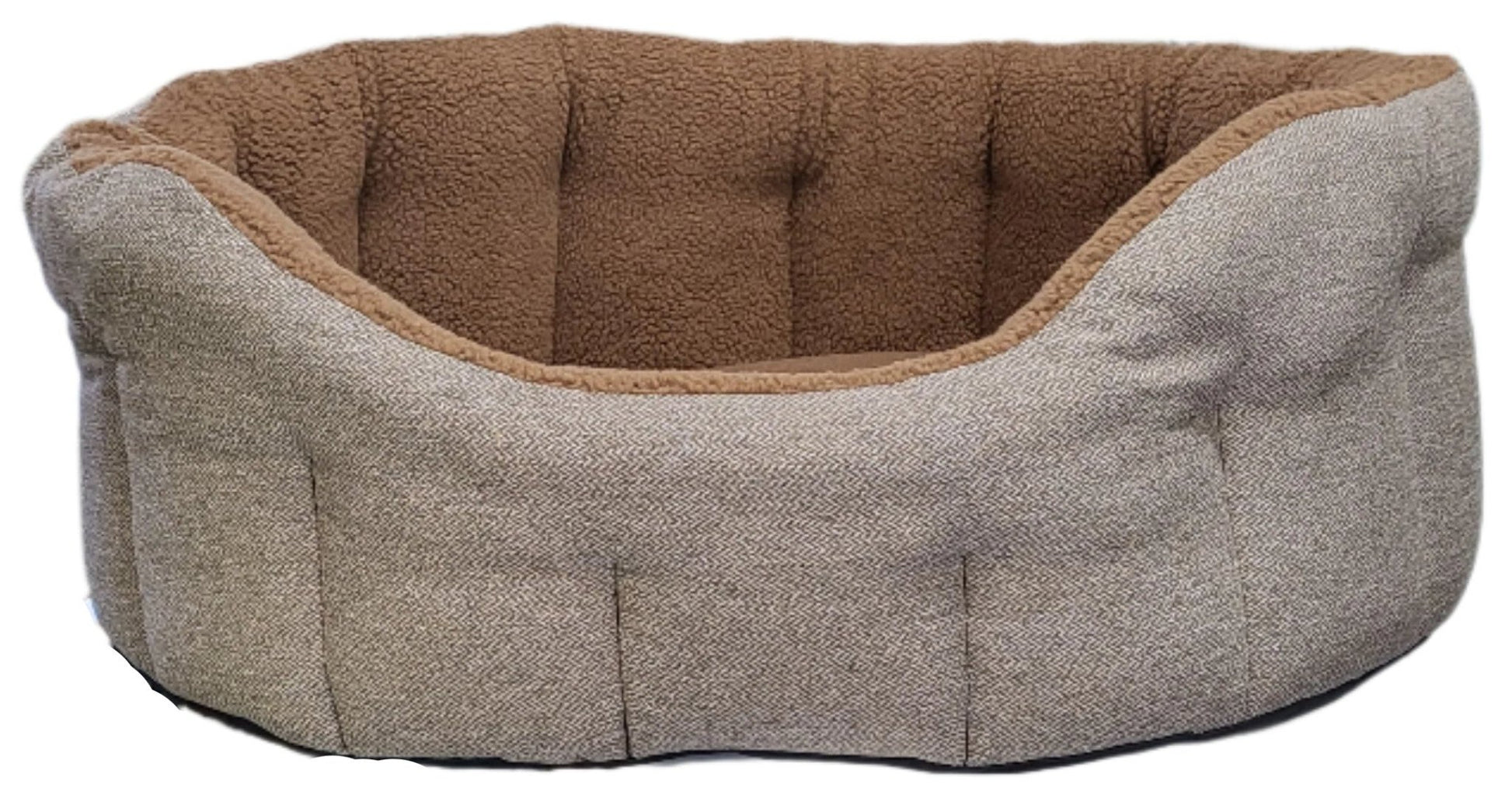 Premium Orkney Tweed Fleece Lined Bolster Beds - Chartley Chucks