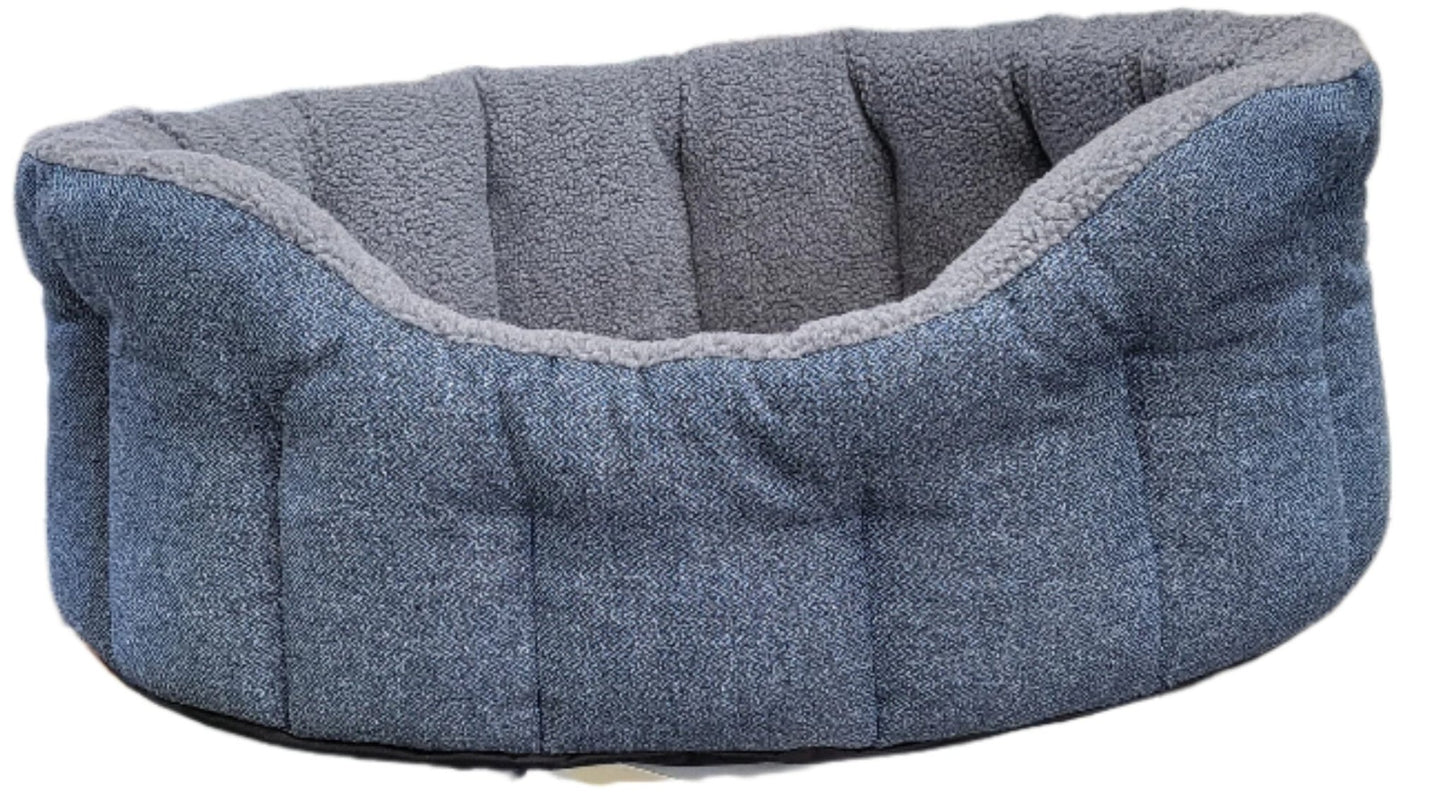 Premium Orkney Tweed Fleece Lined Bolster Beds - Chartley Chucks