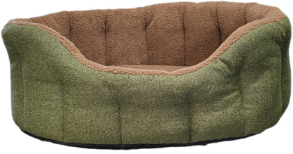 Premium Orkney Tweed Fleece Lined Bolster Beds - Chartley Chucks