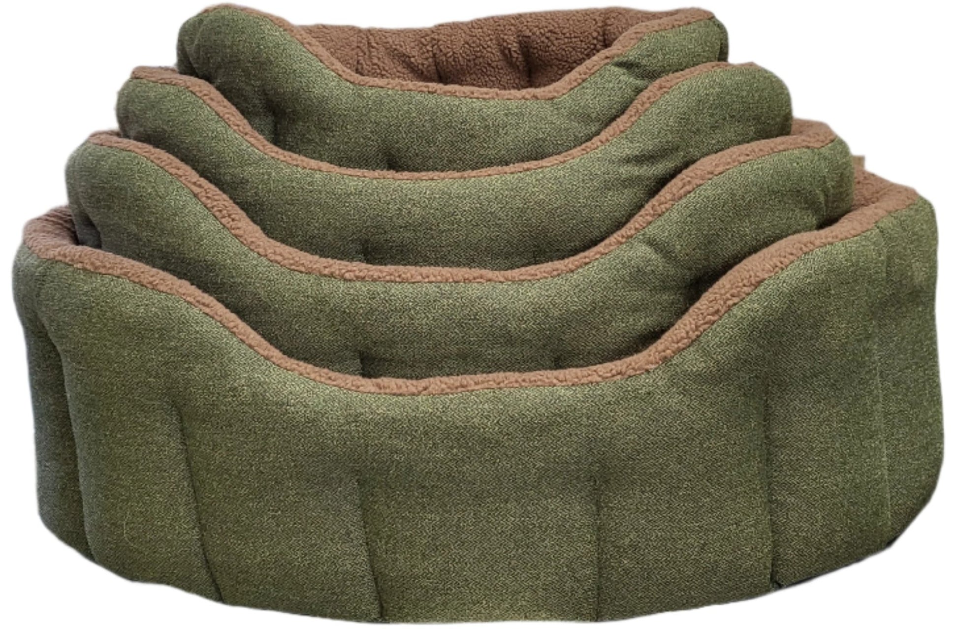 Premium Orkney Tweed Fleece Lined Bolster Beds - Chartley Chucks