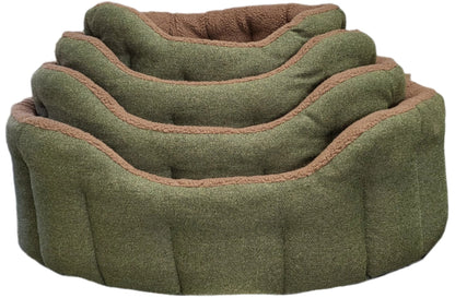 Premium Orkney Tweed Fleece Lined Bolster Beds - Chartley Chucks