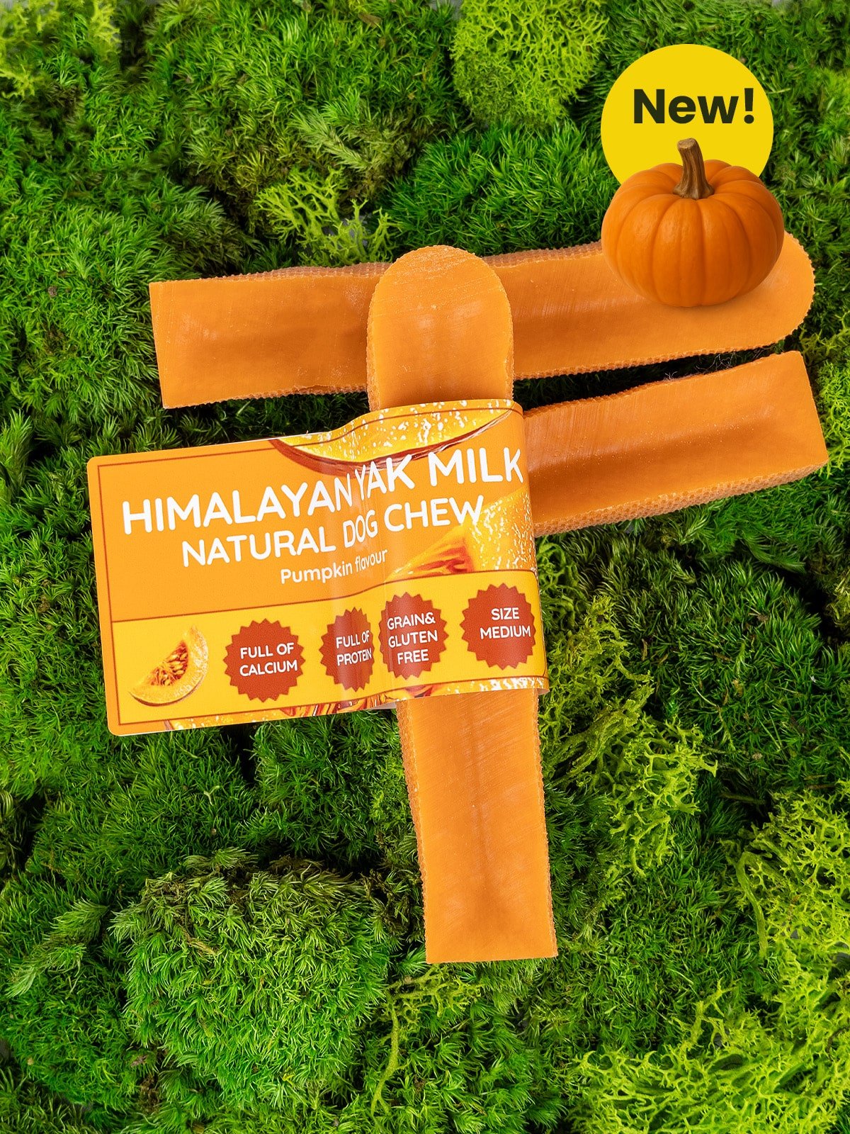Pumpkin Yak Dog Chew - Chartley Chucks