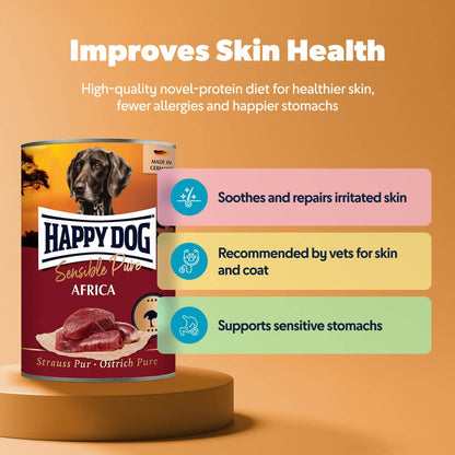 Pure Ostrich Wet Dog Food (Africa) - Chartley Chucks