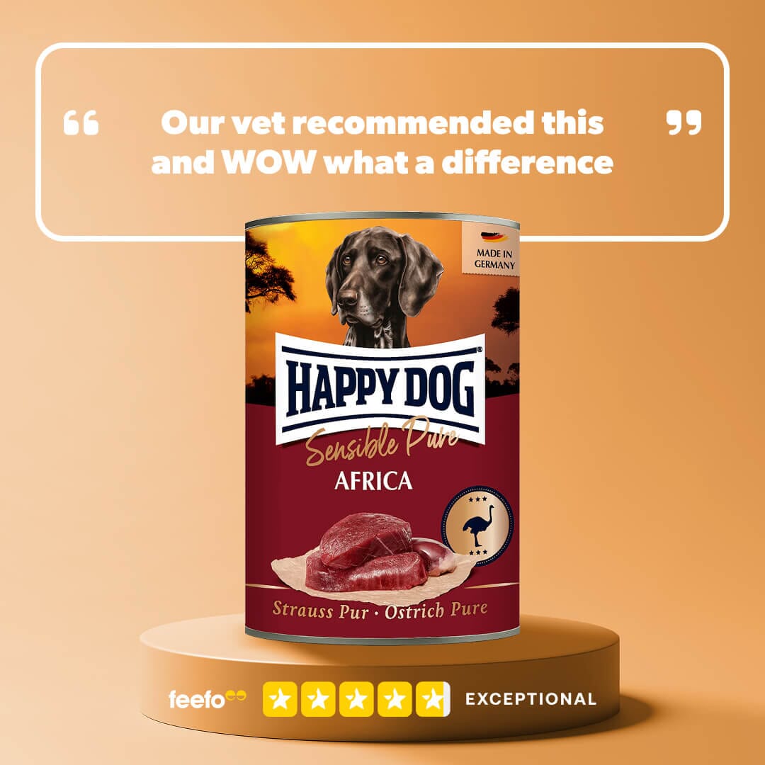 Pure Ostrich Wet Dog Food (Africa) - Chartley Chucks