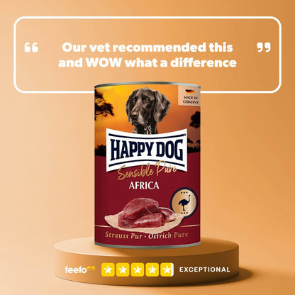 Pure Ostrich Wet Dog Food (Africa) - Chartley Chucks
