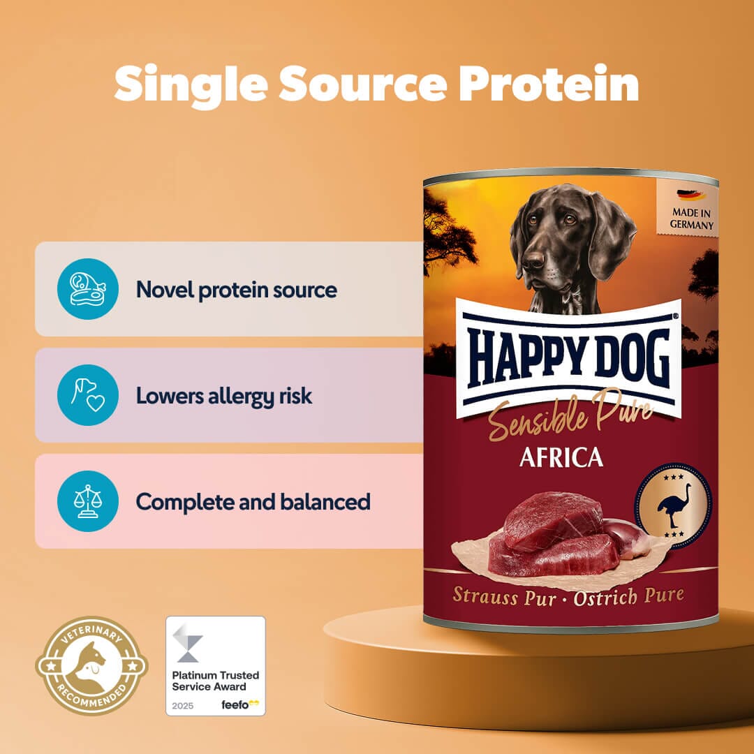 Pure Ostrich Wet Dog Food (Africa) - Chartley Chucks
