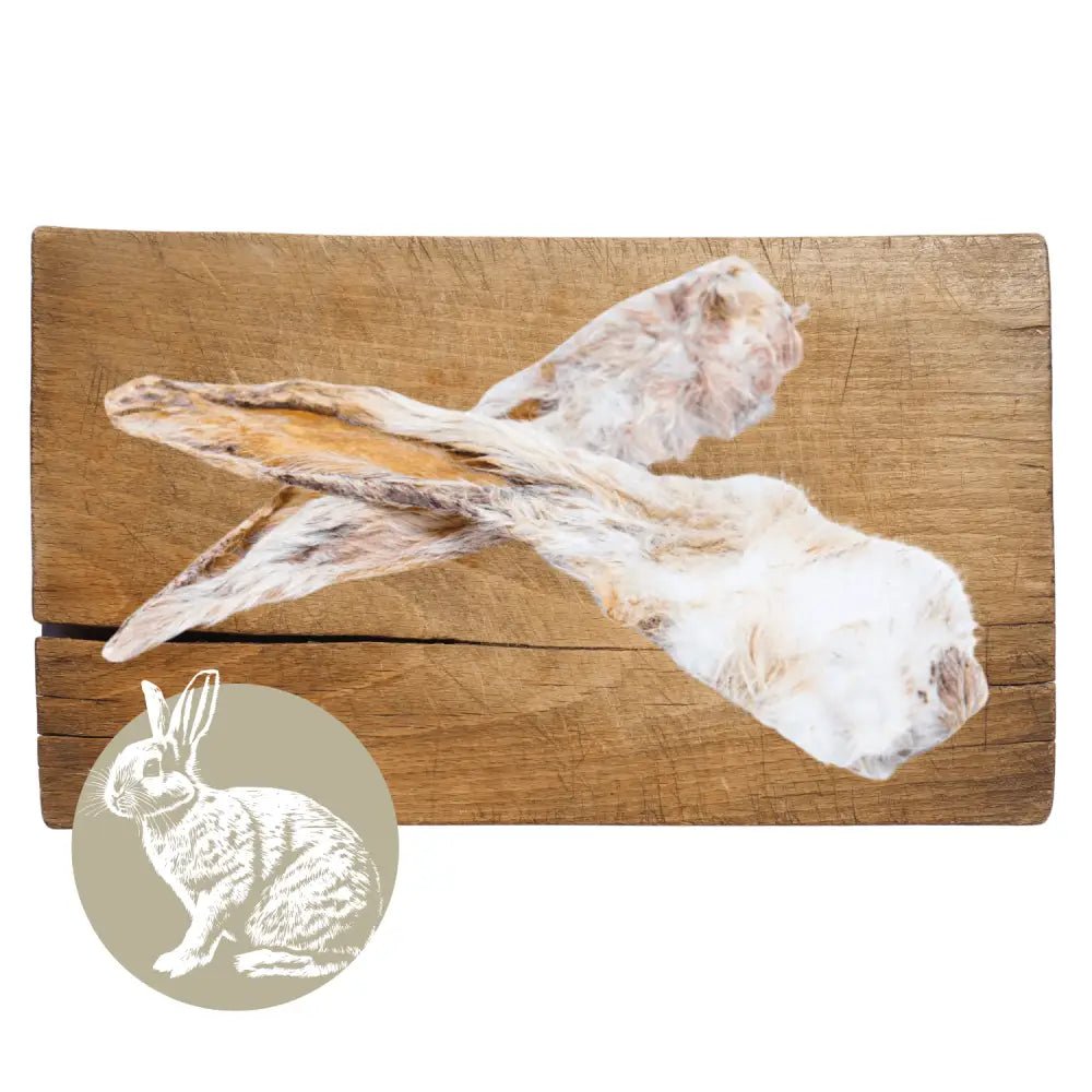 Rabbit Ear with Fur Natural Meat Chew For Dogs - Chartley Chucks