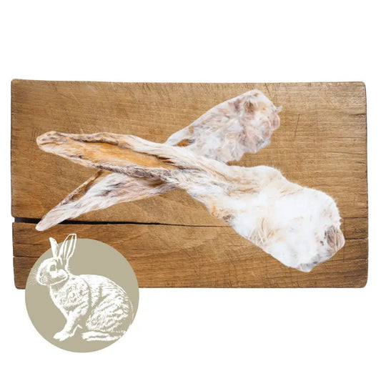 Rabbit Ear with Fur Natural Meat Chew For Dogs - Chartley Chucks