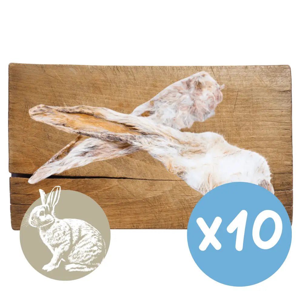 Rabbit Ear with Fur Natural Meat Chew For Dogs - Chartley Chucks