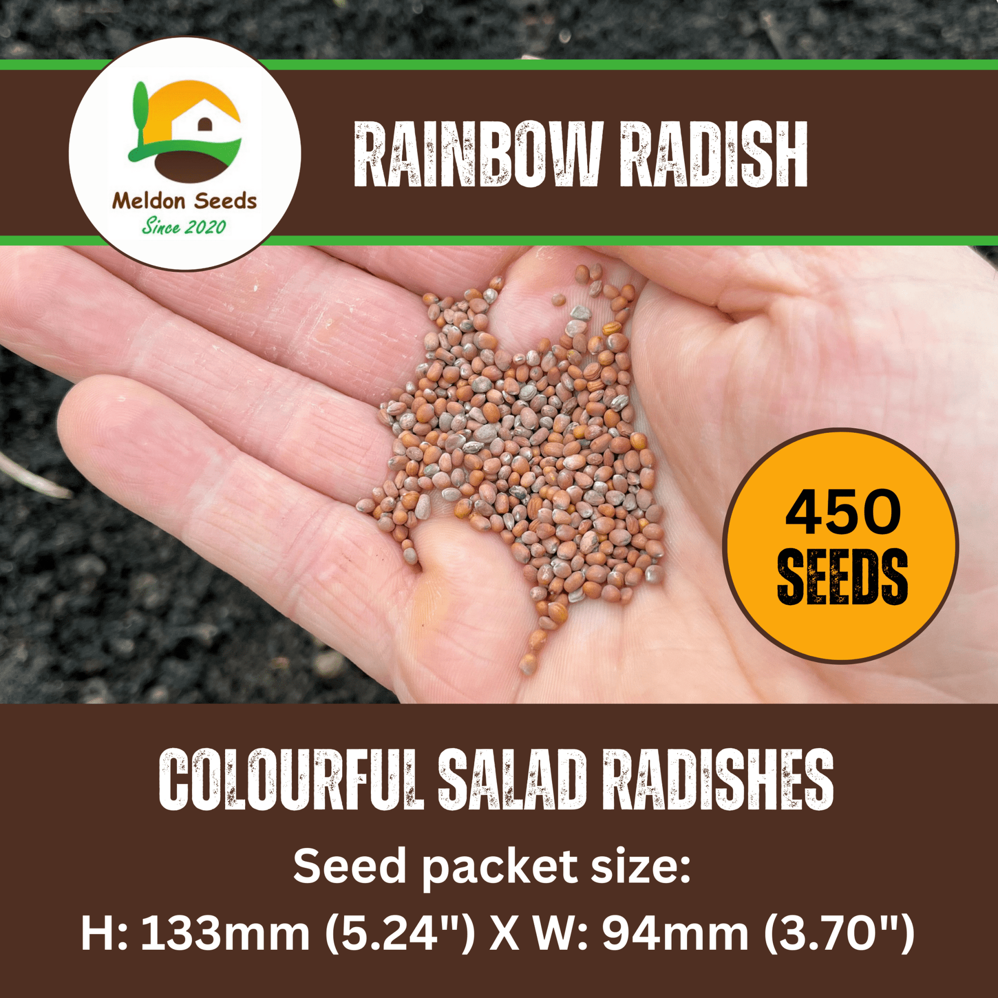 Radish Rainbow Mix 500 Seeds - Chartley Chucks