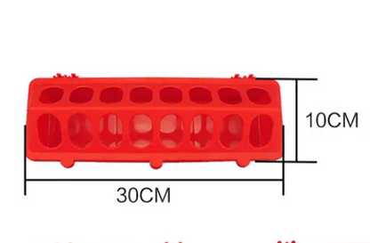 30cm or 50cm Poultry/Bird Trough Feeder Red Green Yellow