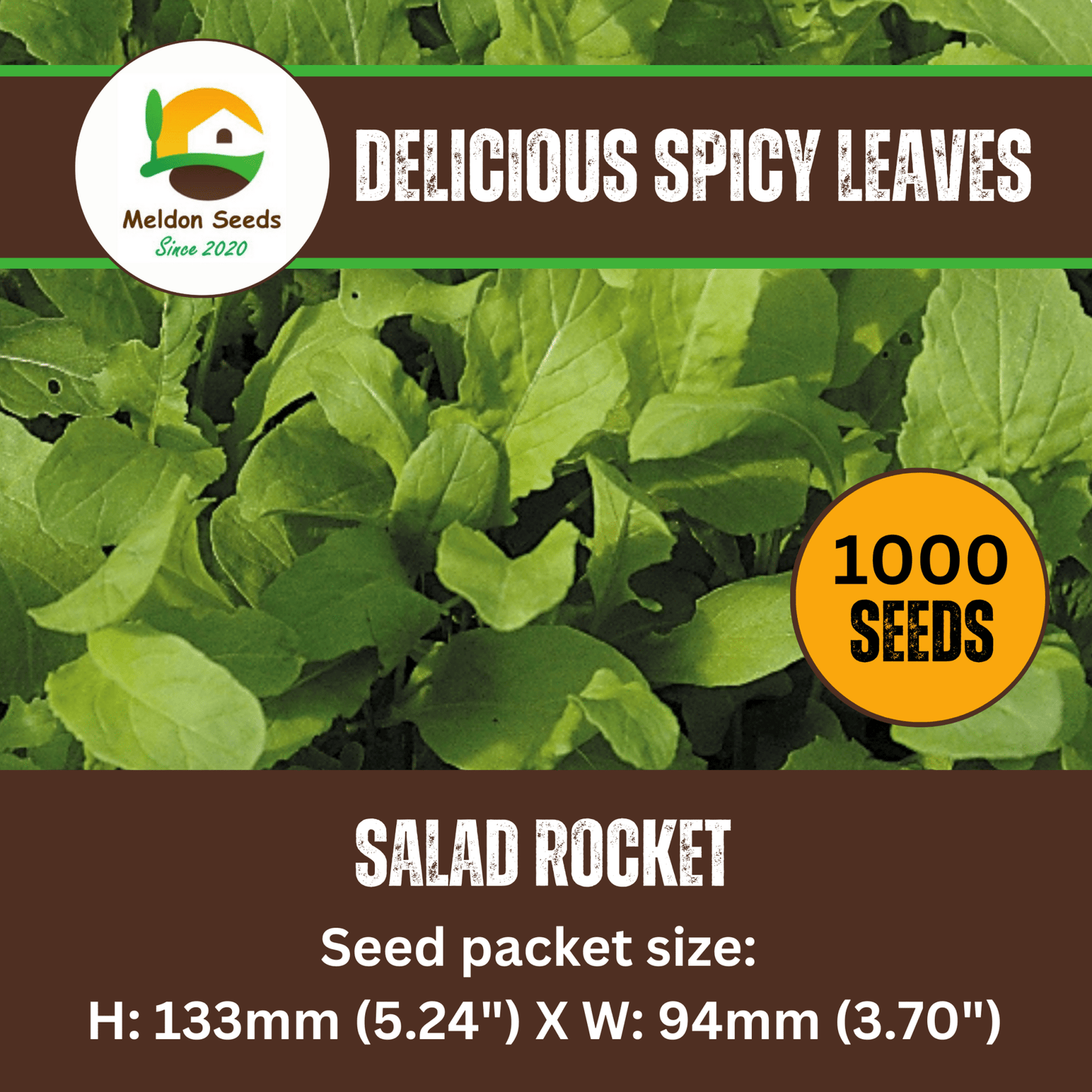Rocket Salad 1000 Seeds - Chartley Chucks