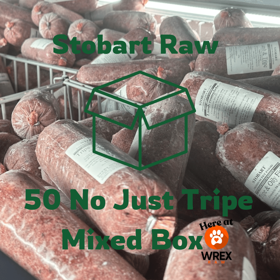 Stobart Raw Dog food - Mixed ‘NOJUSTTRIPE’Bundle (50 Rolls) - Chartley Chucks