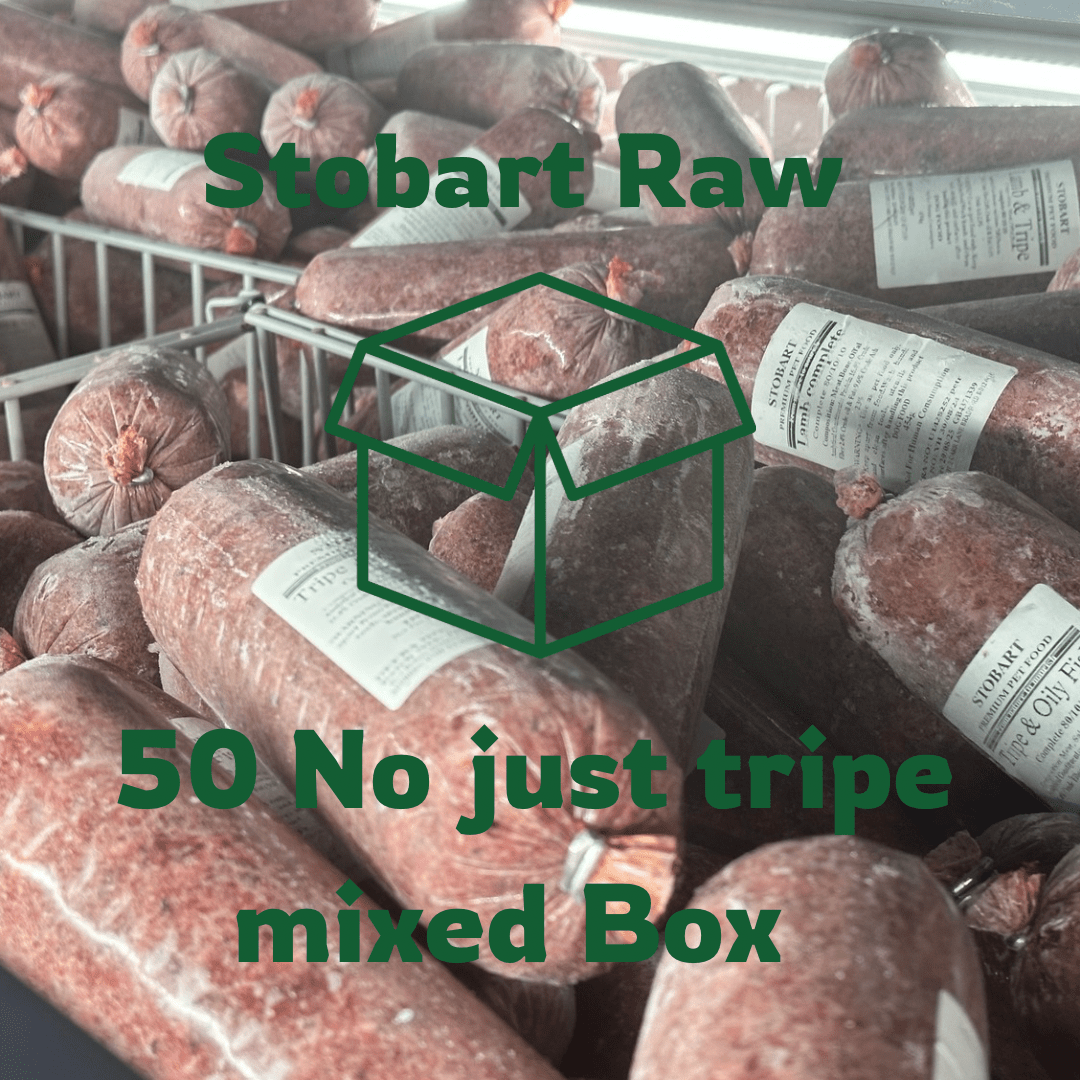 Stobart Raw Dog food - Mixed ‘NOJUSTTRIPE’Bundle (50 Rolls) - Chartley Chucks