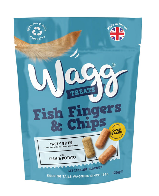Wagg Fish Fingers & Chips Tasty Bites 7 x 125g - Chartley Chucks