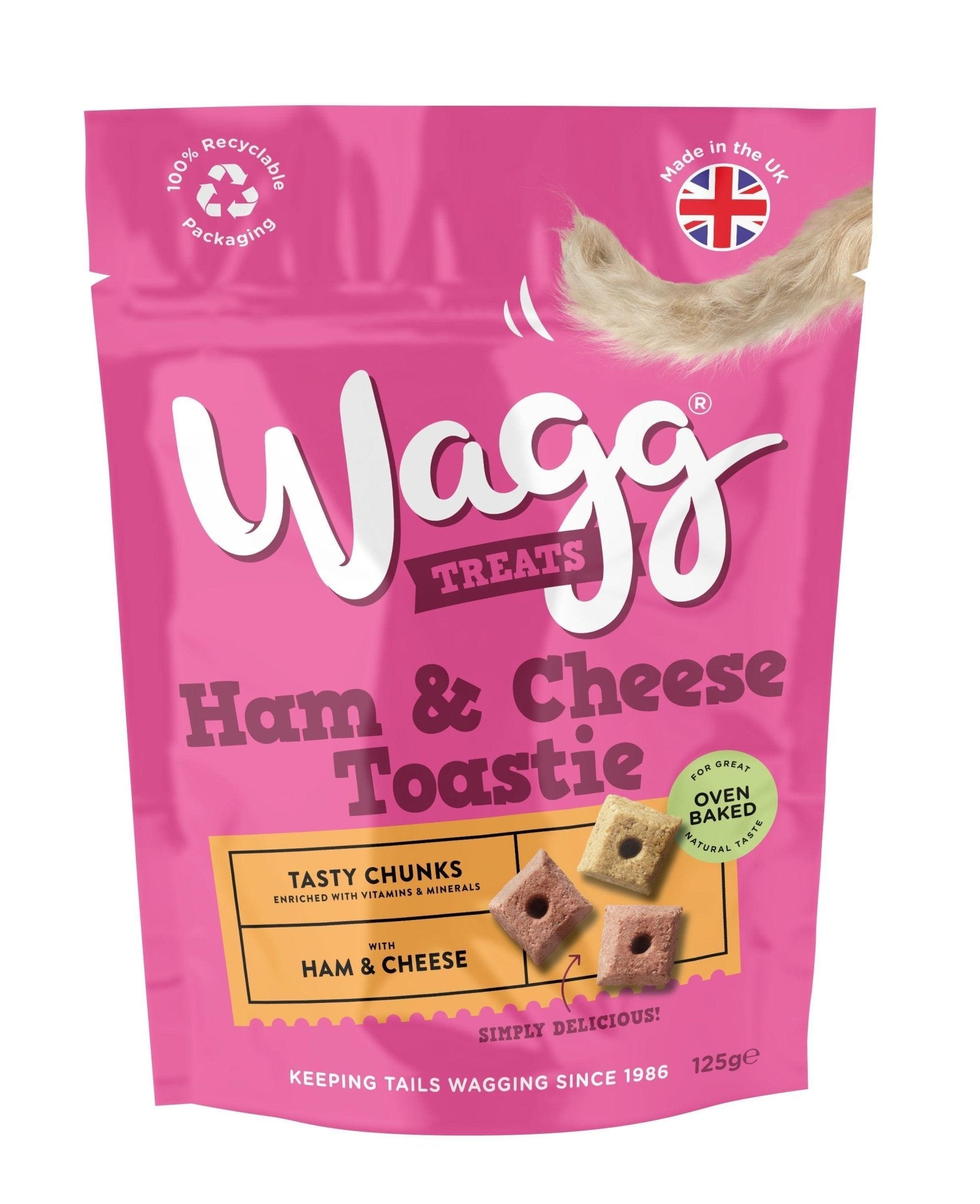 Wagg Ham & Cheese Toastie Tasty 125g - Chartley Chucks