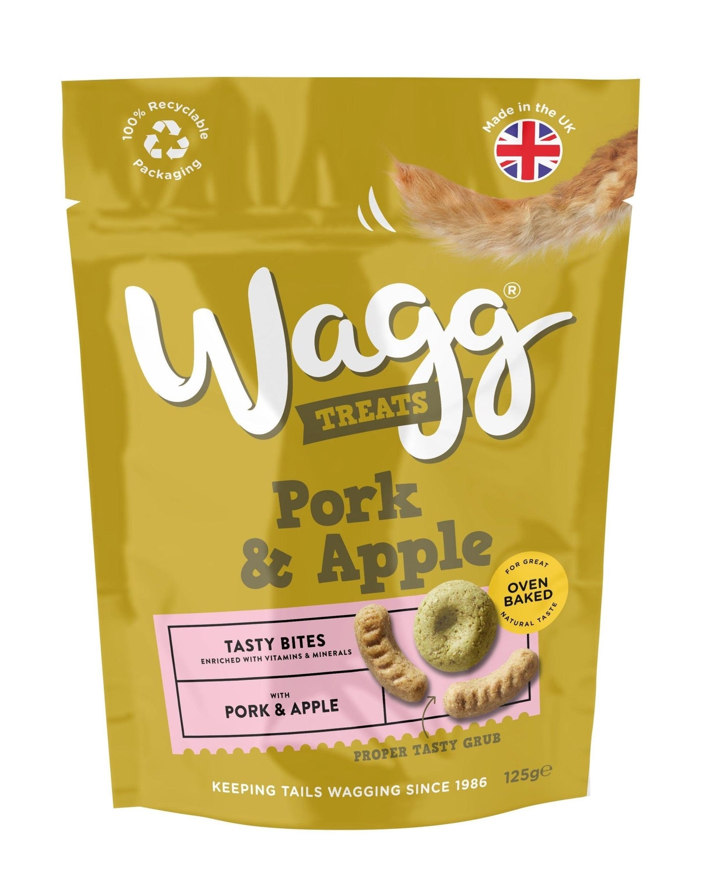 Wagg Pork & Apple Tasty Bites 7x125g - Chartley Chucks
