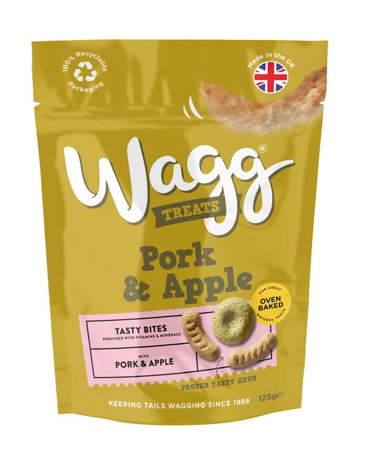 Wagg Pork & Apple Tasty Bites 7x125g - Chartley Chucks
