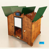 Easicoop Farm wood finish - HPL Chicken House up to 10 large Birds - flexible nesting