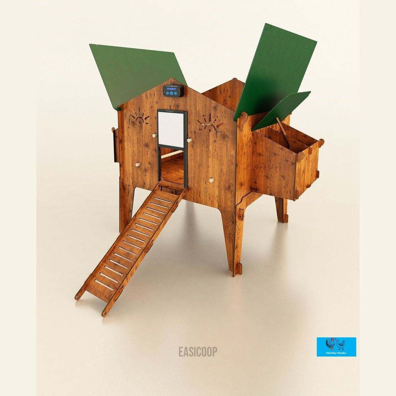 Easicoop Duplex 4XL - HPL Chicken house up to 20 large Birds - on legs - Chartley Chucks