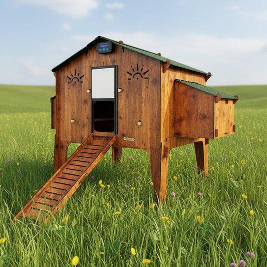 Easicoop Duplex 4XL - HPL Chicken house up to 20 large Birds - on legs - Chartley Chucks