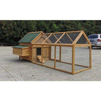 The Medium Chartley Coop and Run 6 Birds Flat pack